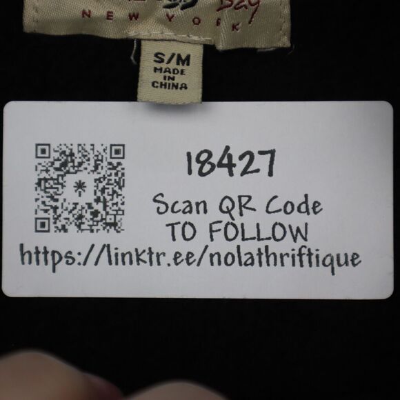 Turtle Bay New York Sweater Womens S Black Snap Button Side Pockets Cardigan - Picture 16 of 16